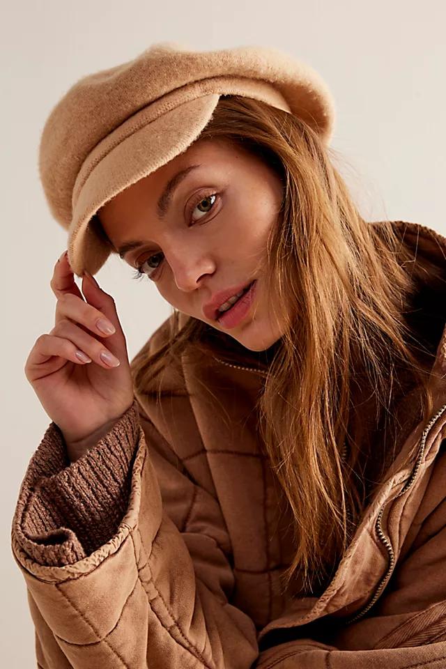 Phoebe Slouchy Lieutenant Cap by FREE PEOPLE