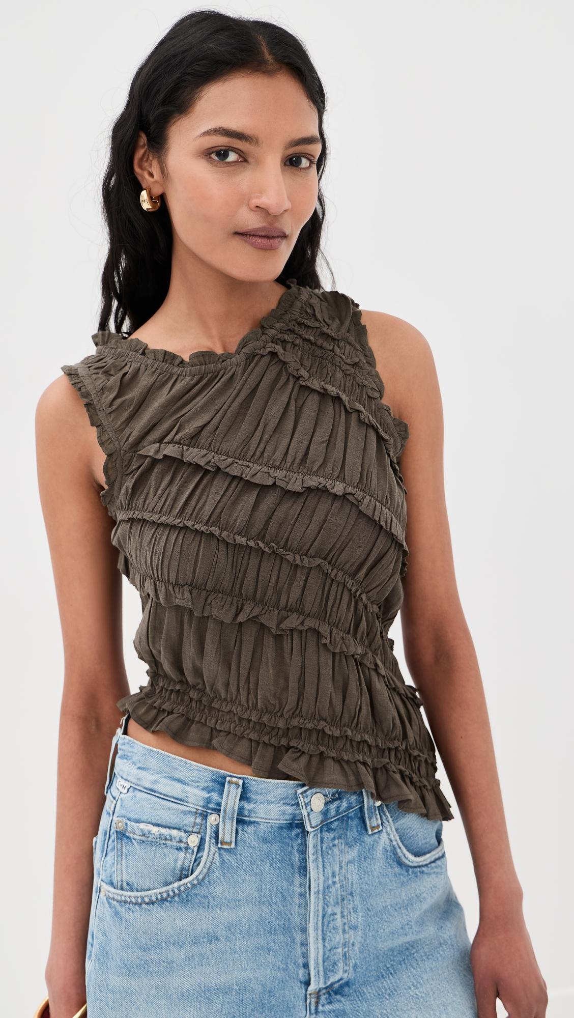 Pink Sands Smocked Top by FREE PEOPLE