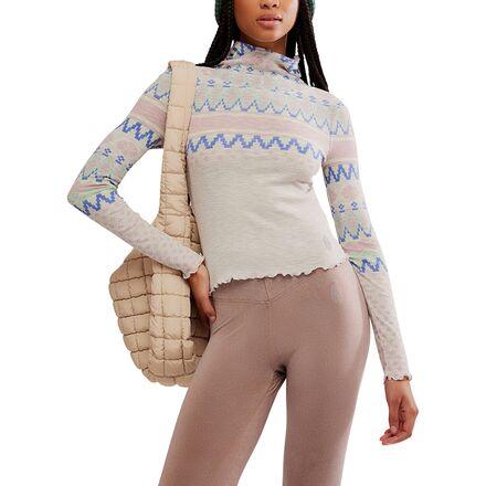 Printed Breathe Easy Long Top by FREE PEOPLE