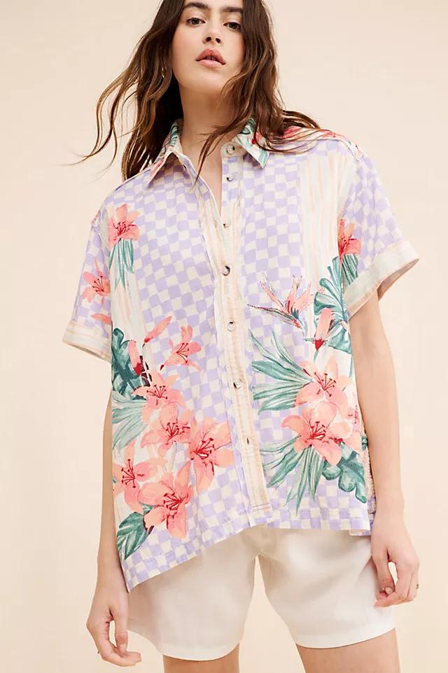 Retro Tropics Shirt by FREE PEOPLE
