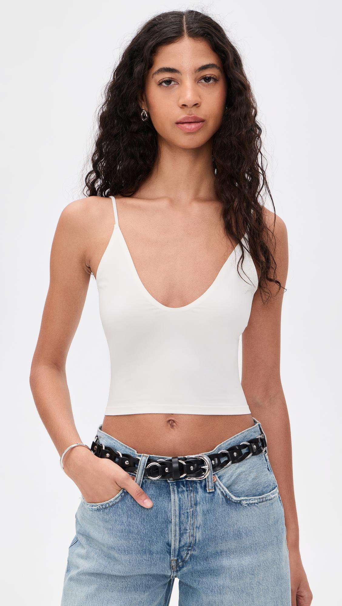 Round Two Skinny Strap Bralette by FREE PEOPLE