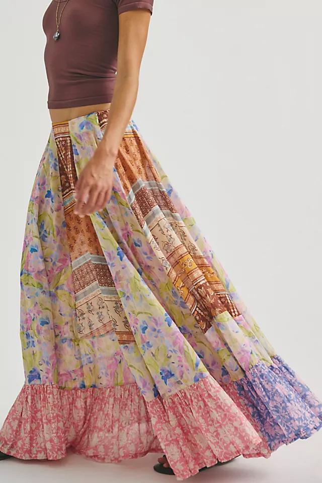 Santa Eulalia Printed Maxi Skirt by FREE PEOPLE