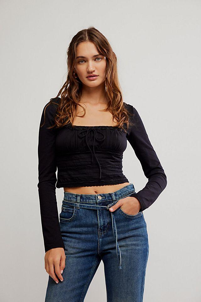 Scarlet Smocked Long Sleeve by FREE PEOPLE