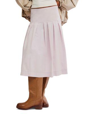 Skipper Pleated Chino Skirt by FREE PEOPLE