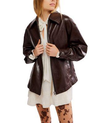 Sloane Faux Leather Jacket by FREE PEOPLE