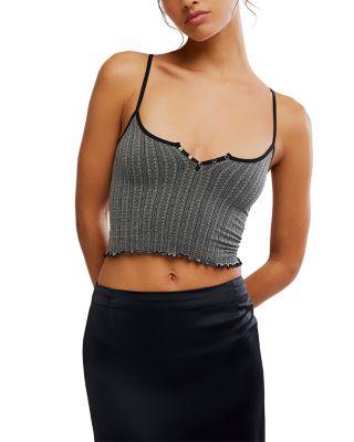 Snap Into It Henley Crop Top by FREE PEOPLE