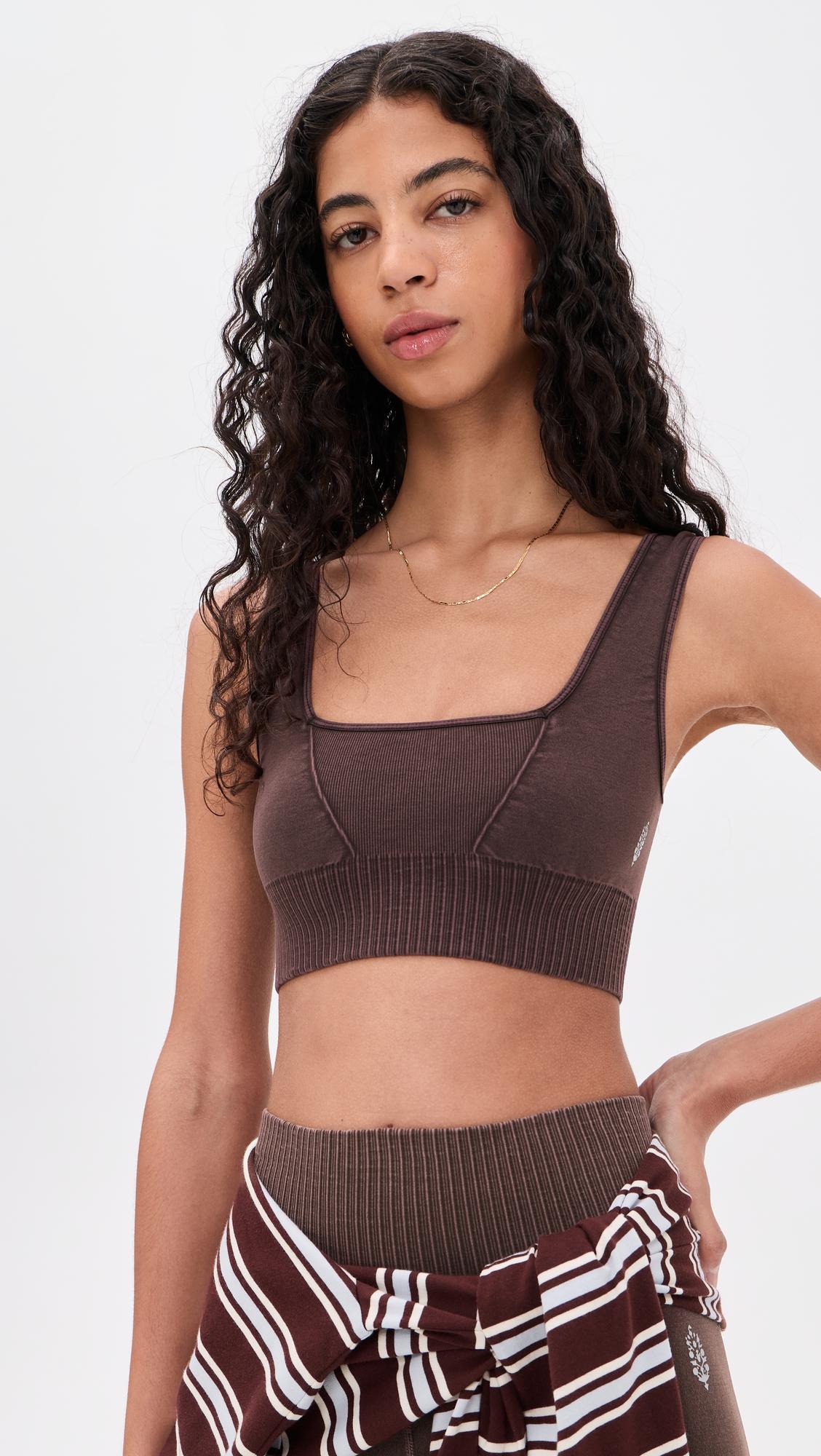Square Neck Good Karma Bralette by FREE PEOPLE
