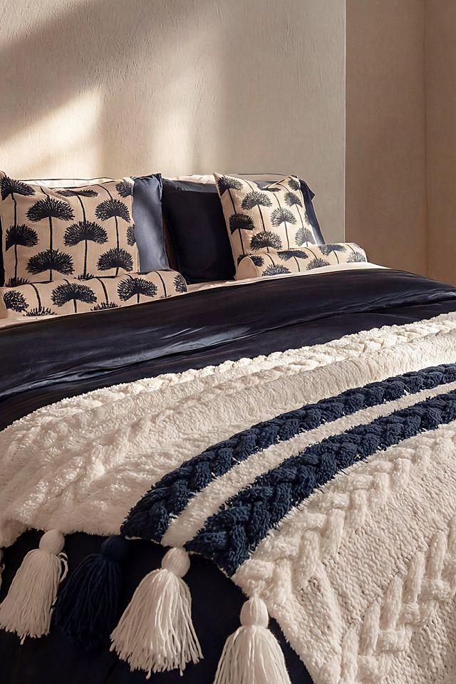 Sunday Citizen Snug Braided Two-Stripes Throw by FREE PEOPLE