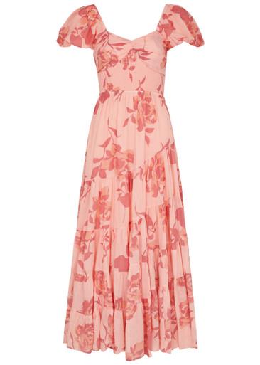 Sundrenched printed cotton maxi dress by FREE PEOPLE