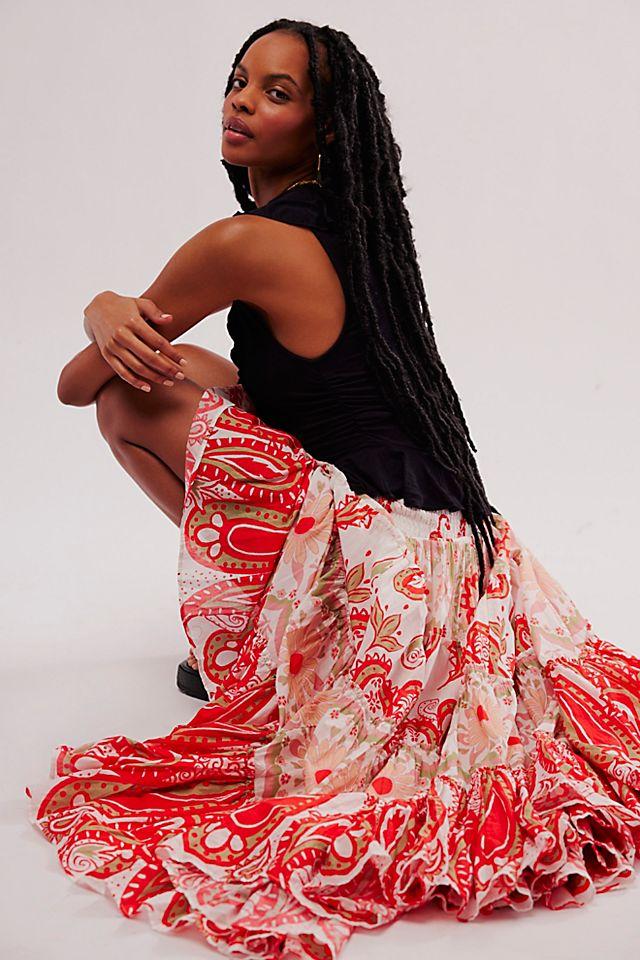 Super Thrills Convertible Maxi Skirt by FREE PEOPLE