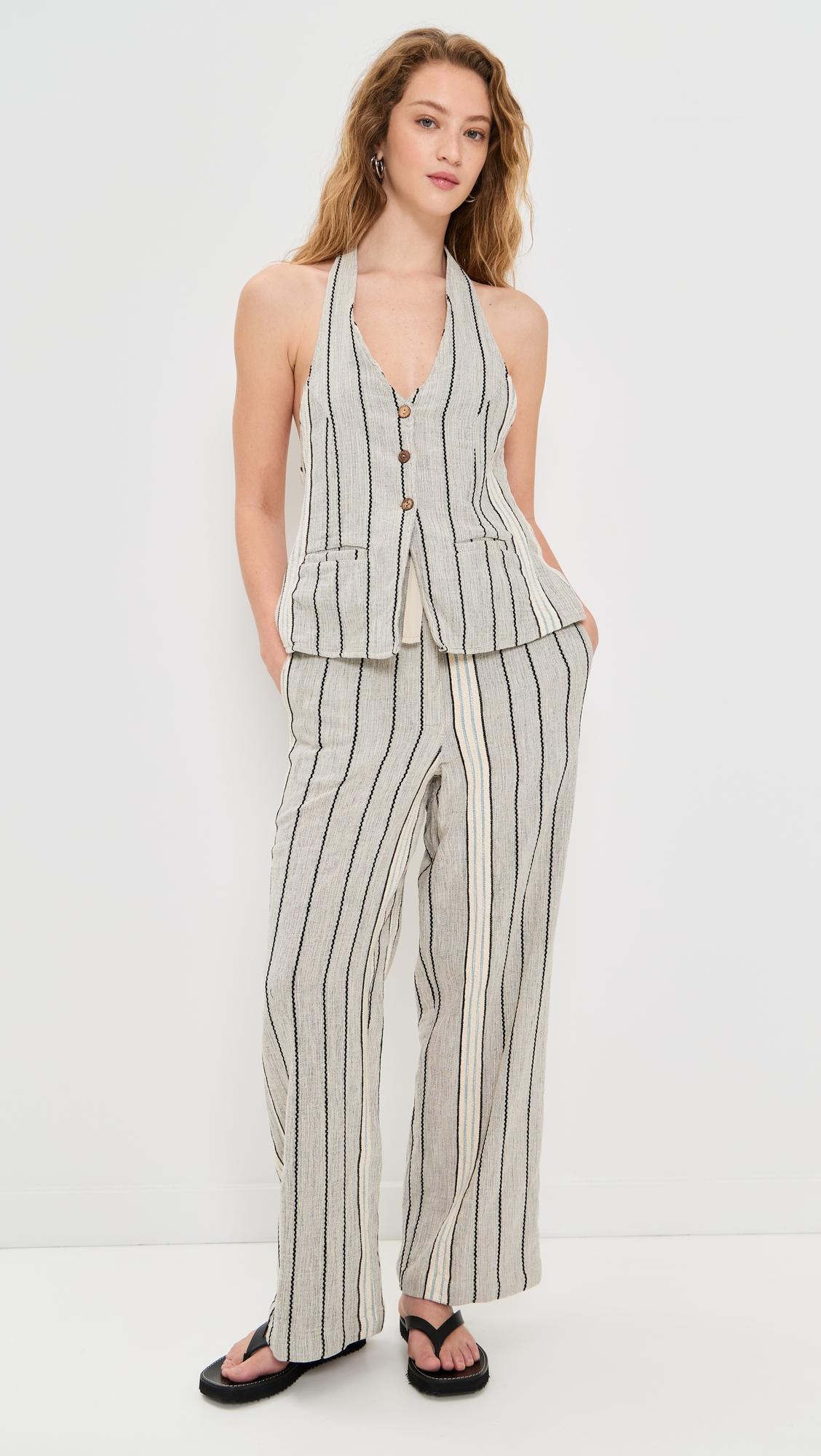 Take Me To Paris Striped Two Piece Set by FREE PEOPLE