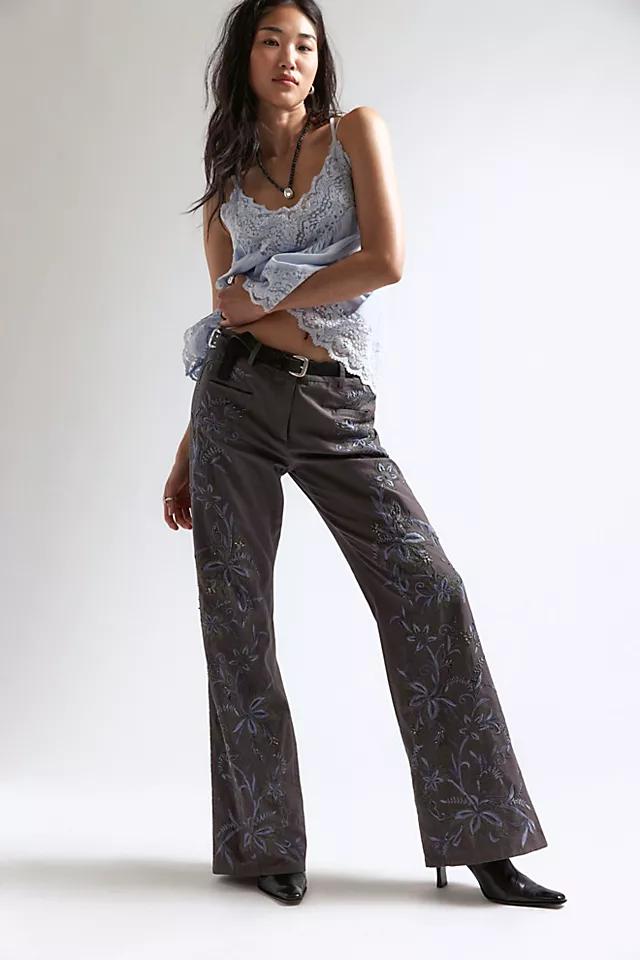 Taylen Embellished Flare Pants by FREE PEOPLE
