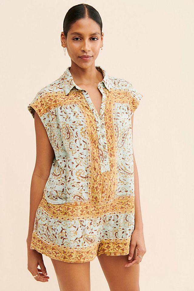 Telly Floral Romper by FREE PEOPLE