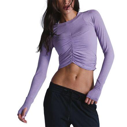 Tempo Ruched Long-Sleeve Shirt by FREE PEOPLE