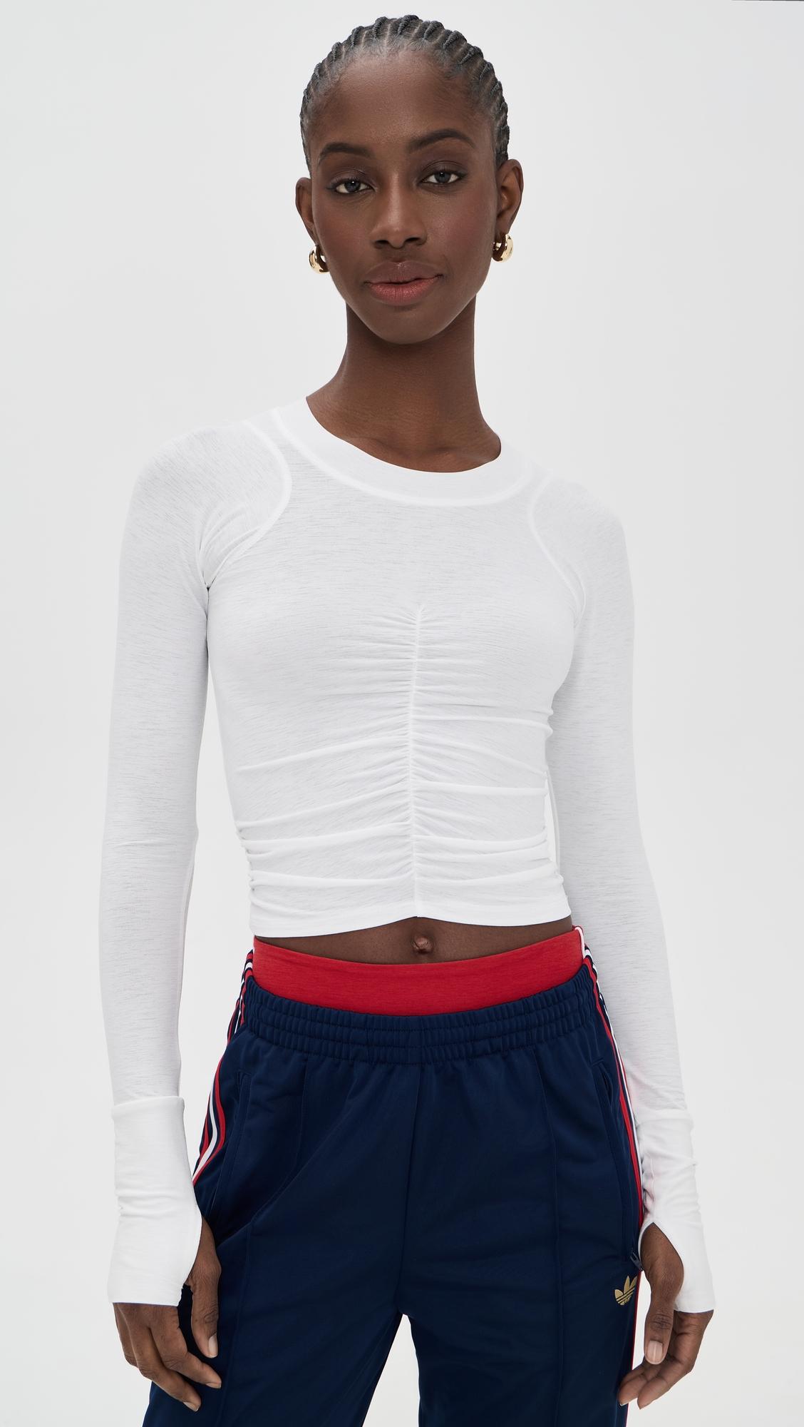 Tempo Ruched Long Sleeve Tee by FREE PEOPLE