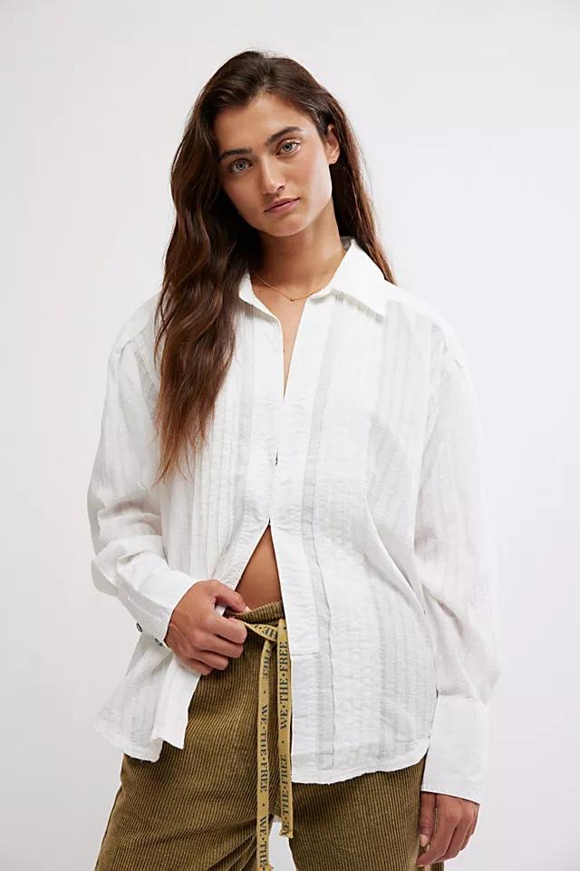 Tuxy Vibes Shirt by FREE PEOPLE