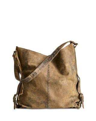 WTF Dallas Large Distressed Leather Tote Bag by FREE PEOPLE