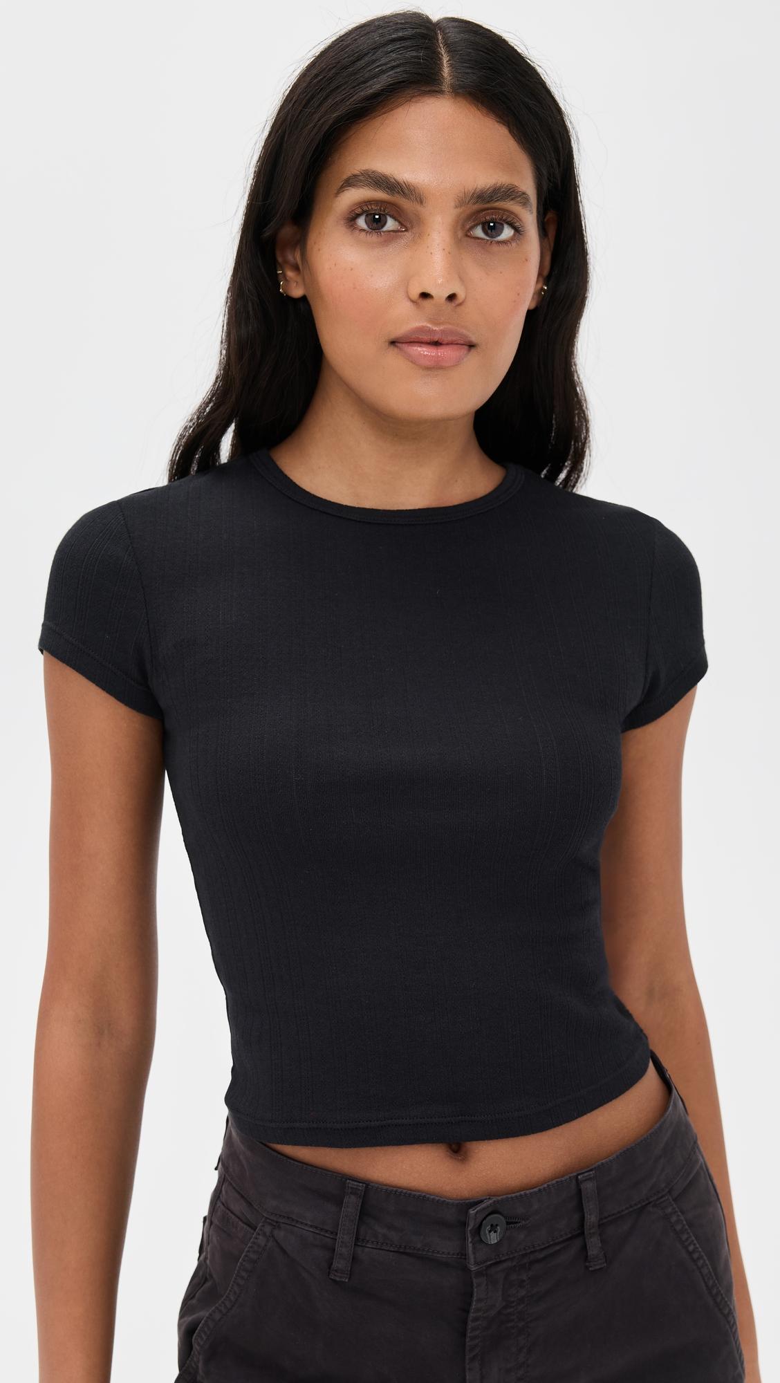 Wait A Minute Baby Tee by FREE PEOPLE