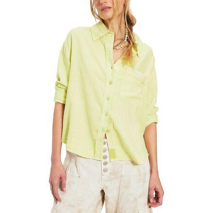 We The Free Laurel Linen Button-Up Shirt by FREE PEOPLE