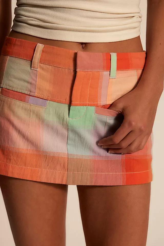 We The Free Mille-Fleurs Madras Mini Skirt by FREE PEOPLE