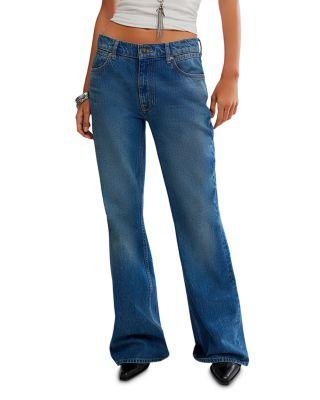 West Coast High Rise Flare Jeans in Humble by FREE PEOPLE