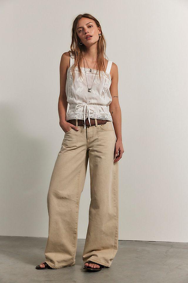Wildflower Cross-Stitch Top by FREE PEOPLE