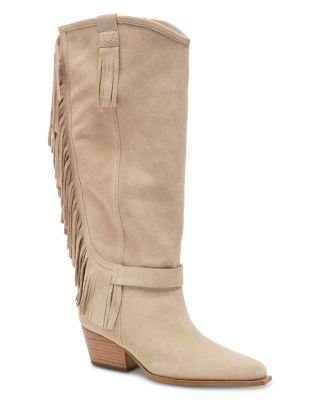 Women's Faith Fringe Western Boots by FREE PEOPLE