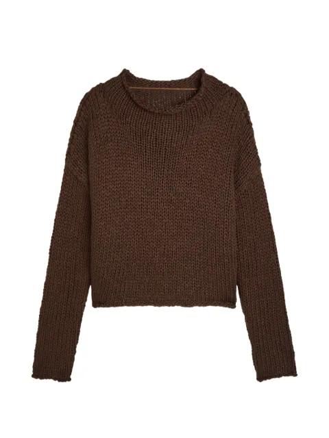 knitted crew-neck jumper by FREE PEOPLE