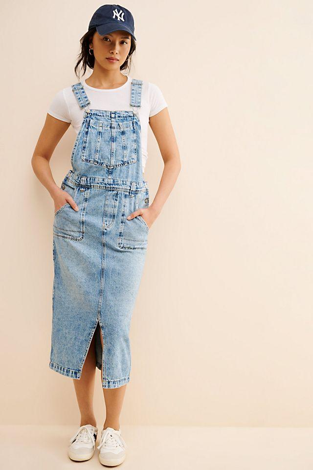 Bardot Denim Skirtall by FREE PEOPLE | FREE PEOPLE