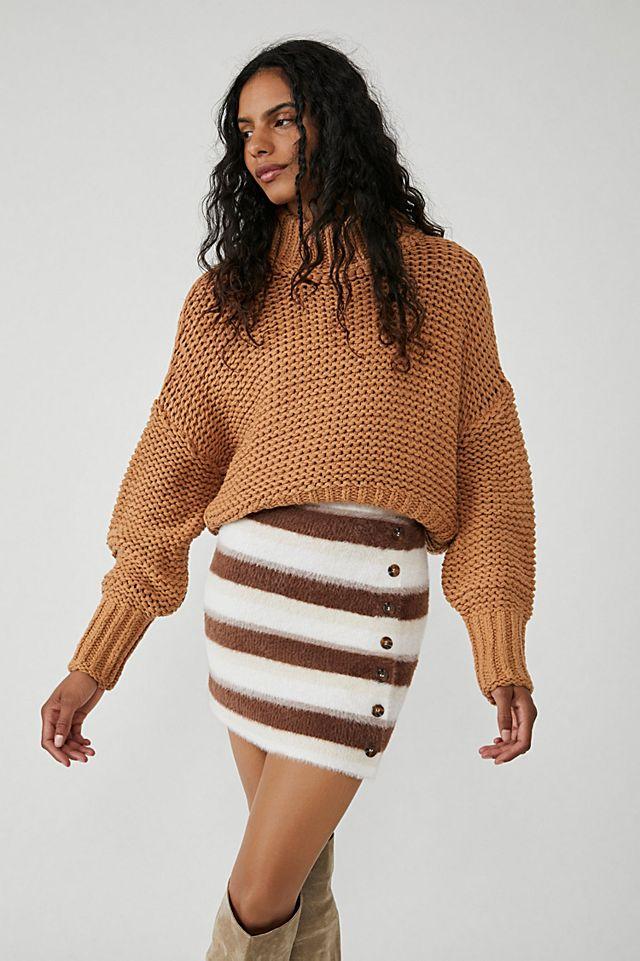 Ciara Sweater Mini Skirt by FREE PEOPLE | FREE PEOPLE