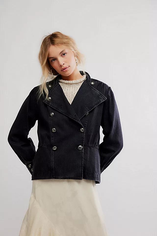 Imogene Denim Officer Jacket by FREE PEOPLE | FREE PEOPLE