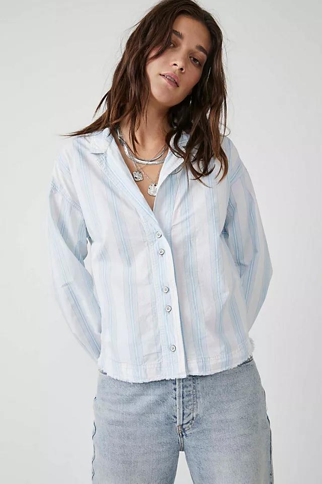 Kelia Stripe Trapeze Shirt by FREE PEOPLE | FREE PEOPLE