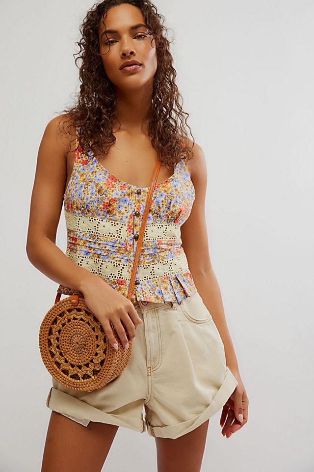 Kiana Lace Printed Tank by FREE PEOPLE | FREE PEOPLE