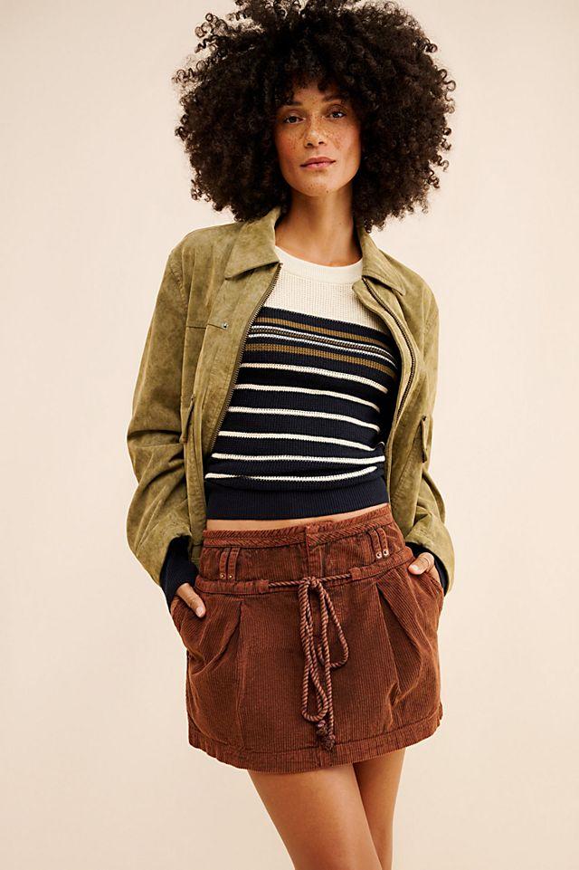 Silver Springs Cord Mini Skirt by FREE PEOPLE | FREE PEOPLE