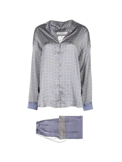 patterned drawstring pajama set by FREE PEOPLE