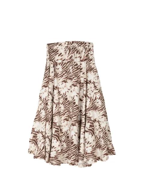zebra-print skirt by FREE PEOPLE