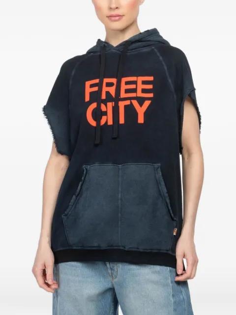 Cutoff Superyumm frayed hoodied hoodie by FREECITY