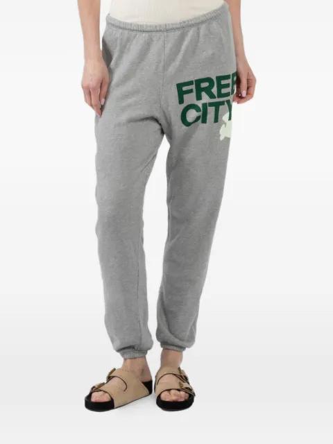 Heather drawstring track pants by FREECITY