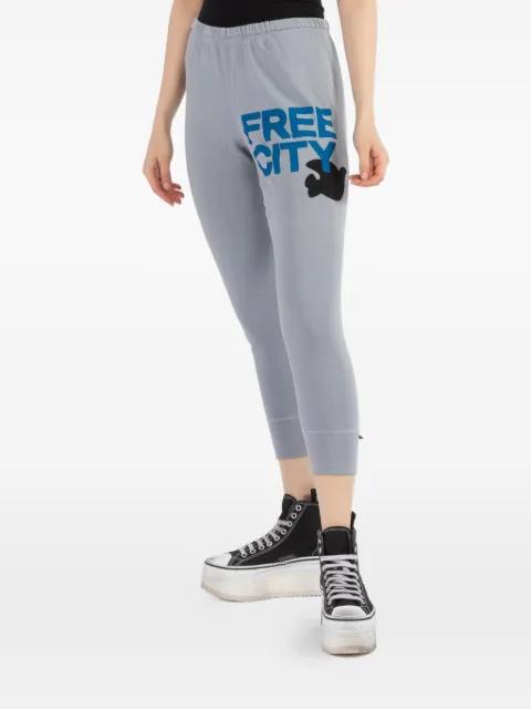 cropped printed sweatpants by FREECITY