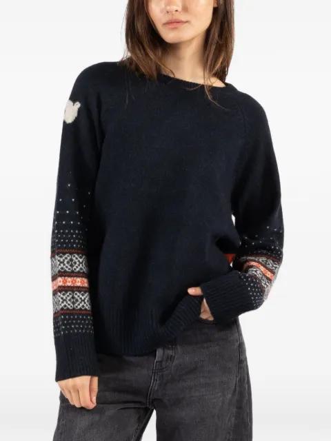 fair-isle crew-neck sweater by FREECITY