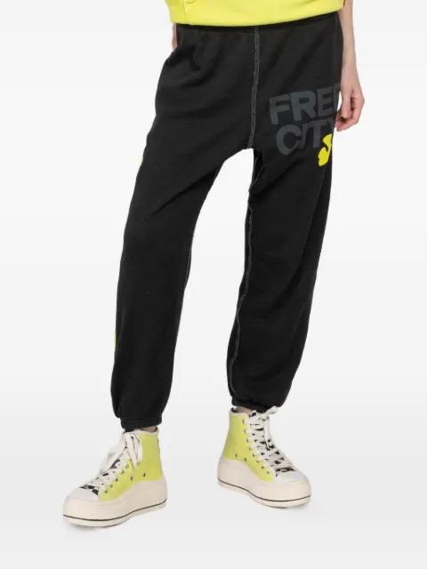 graphic-print track pants by FREECITY