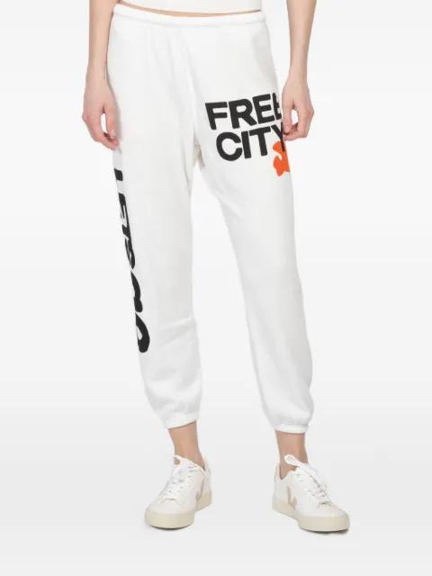 graphic-print track pants by FREECITY