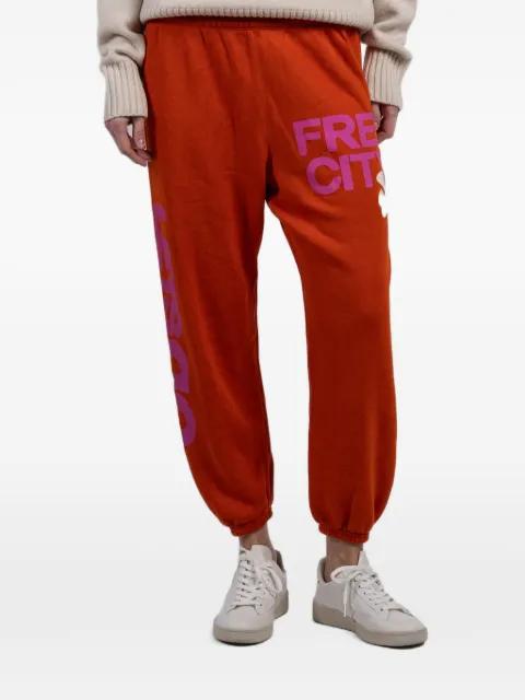 logo-print track pants by FREECITY