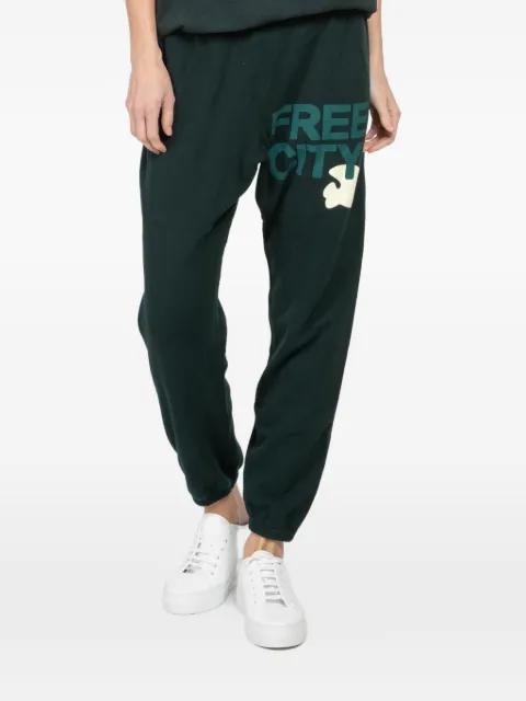 logo-print track pants by FREECITY
