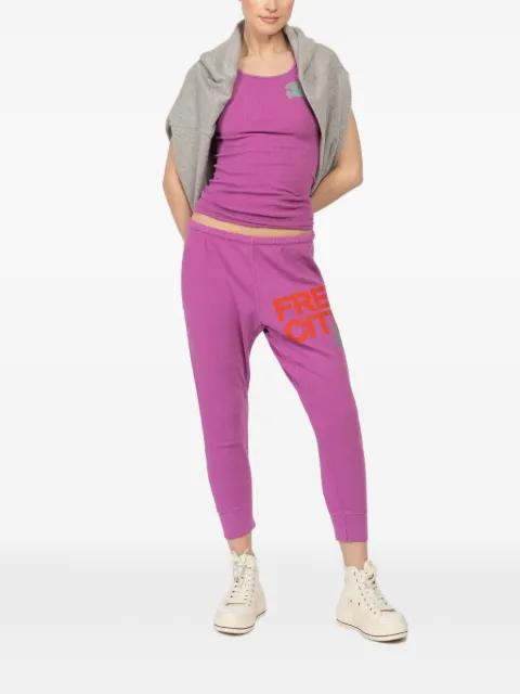logo-print track pants by FREECITY