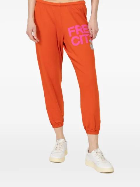 logo-print track pants by FREECITY