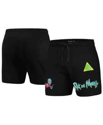 Men's Black Rick And Morty Shorts by FREEZE MAX