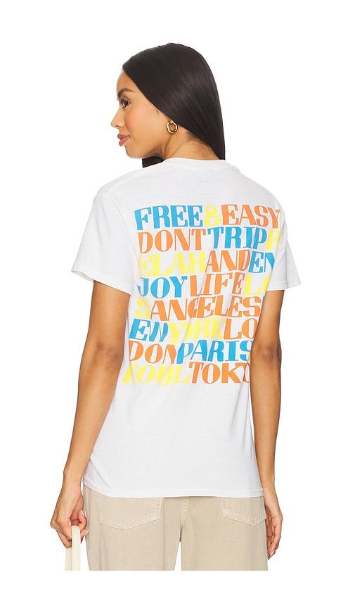 Free & Easy Cities Tee in White by FREE&EASY