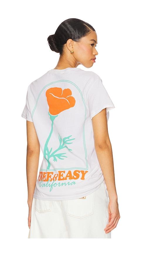 Free & Easy Superbloom Tee in White by FREE&EASY