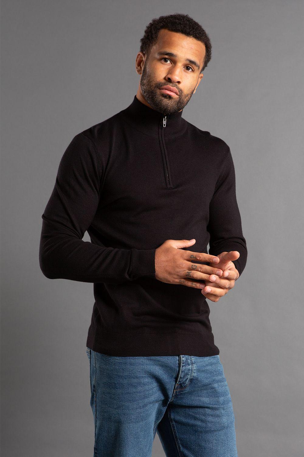 1/2 Zip Knitted Jumper by FRENCH CONNECTION
